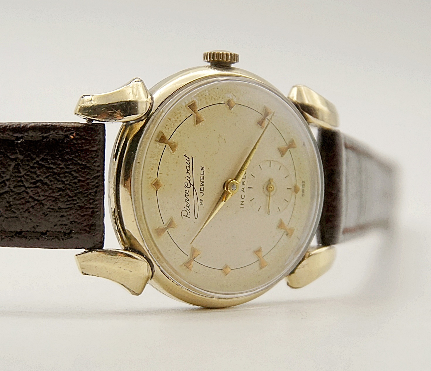 นาฬิกาเก่า PIERRE GIVAUT ไขลานสองเข็มครึ่ง