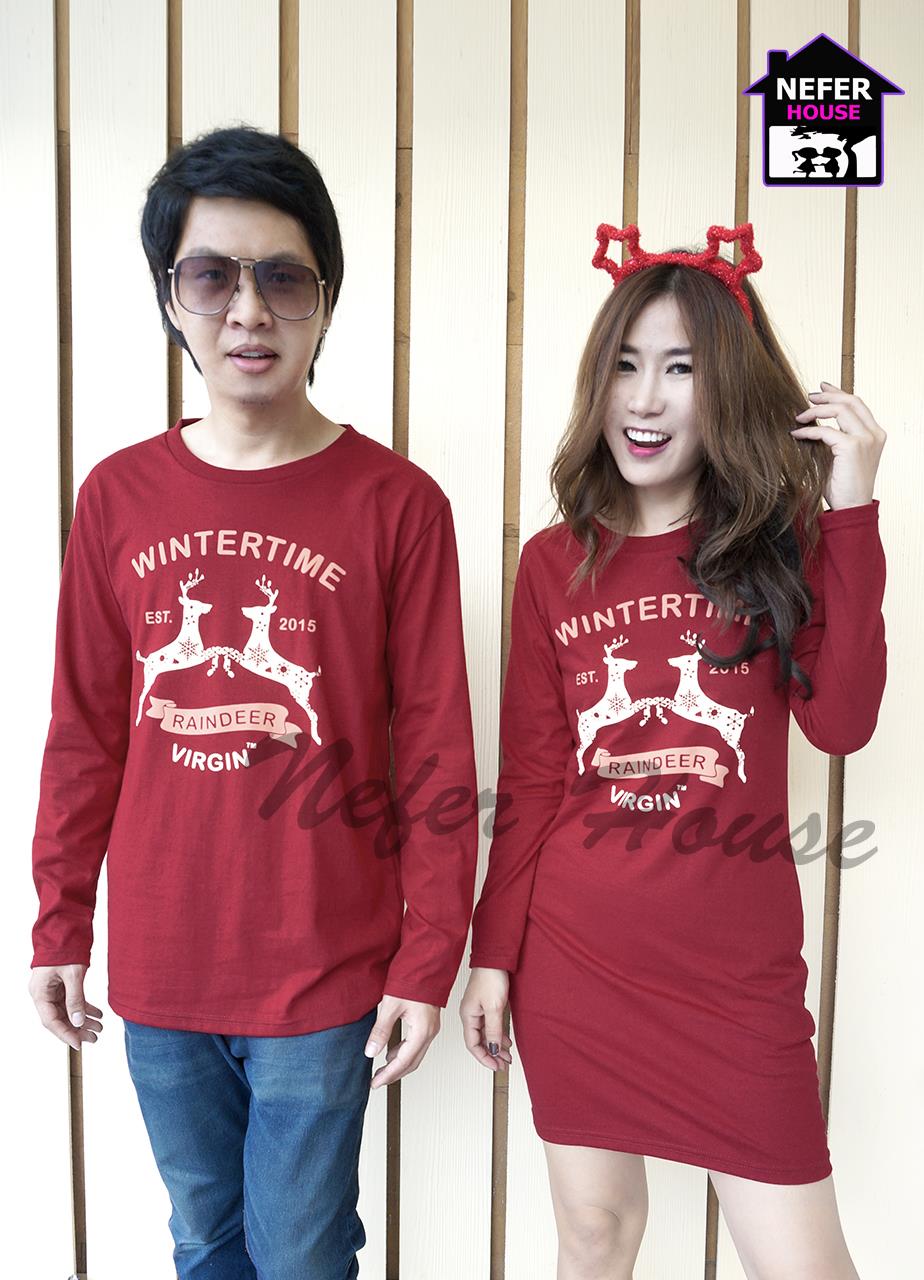 เสื้อคู่รักแขนยาว อากาศเริ่มเย็นแล้วแบบนี้เหมาะมาก