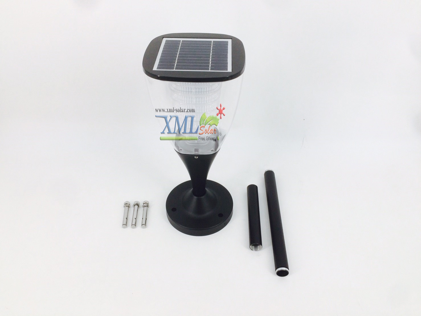 ไฟตั้งพื้นสนามโซล่าเซลล์ ทรงถ้วย (เเสง : ขาว)(1 แถม 1)