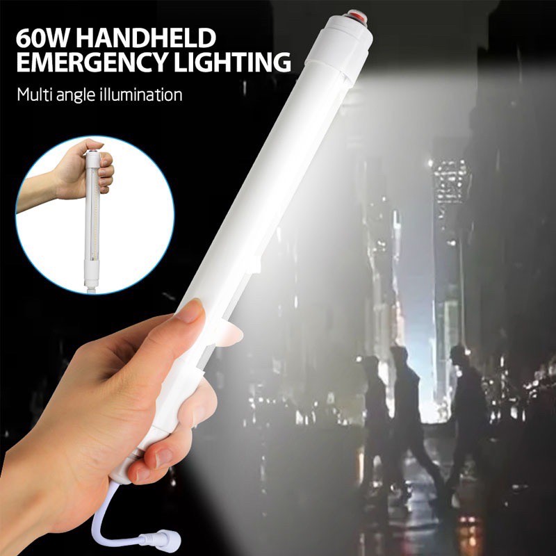 โคมไฟอเนกประสงค์ซล่าเซลล์ หลอดยาว 60 LED + Motion Sensor (แสงขาว) สำเนา