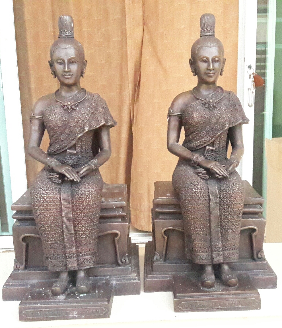 รูปหล่อพระสุพรรณกัลยาหรือพระสุพรรณกัลยาวัดจัน พิษณุโลก รหัส 00135