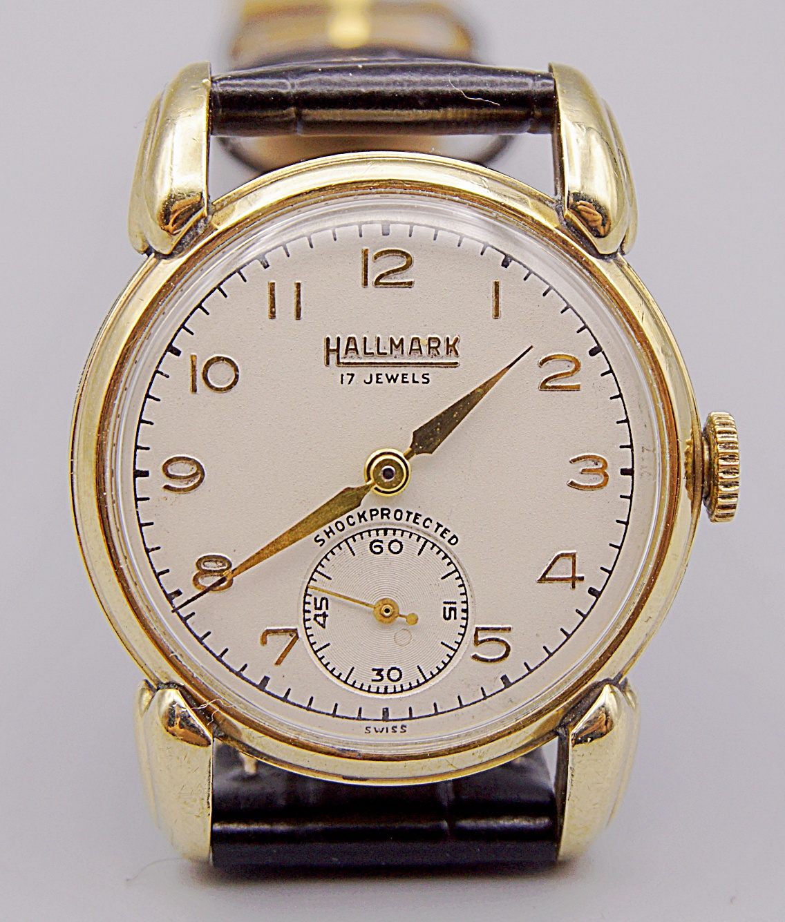 นาฬิกาเก่า HALLMARK ไขลานสองเข็มครึ่ง