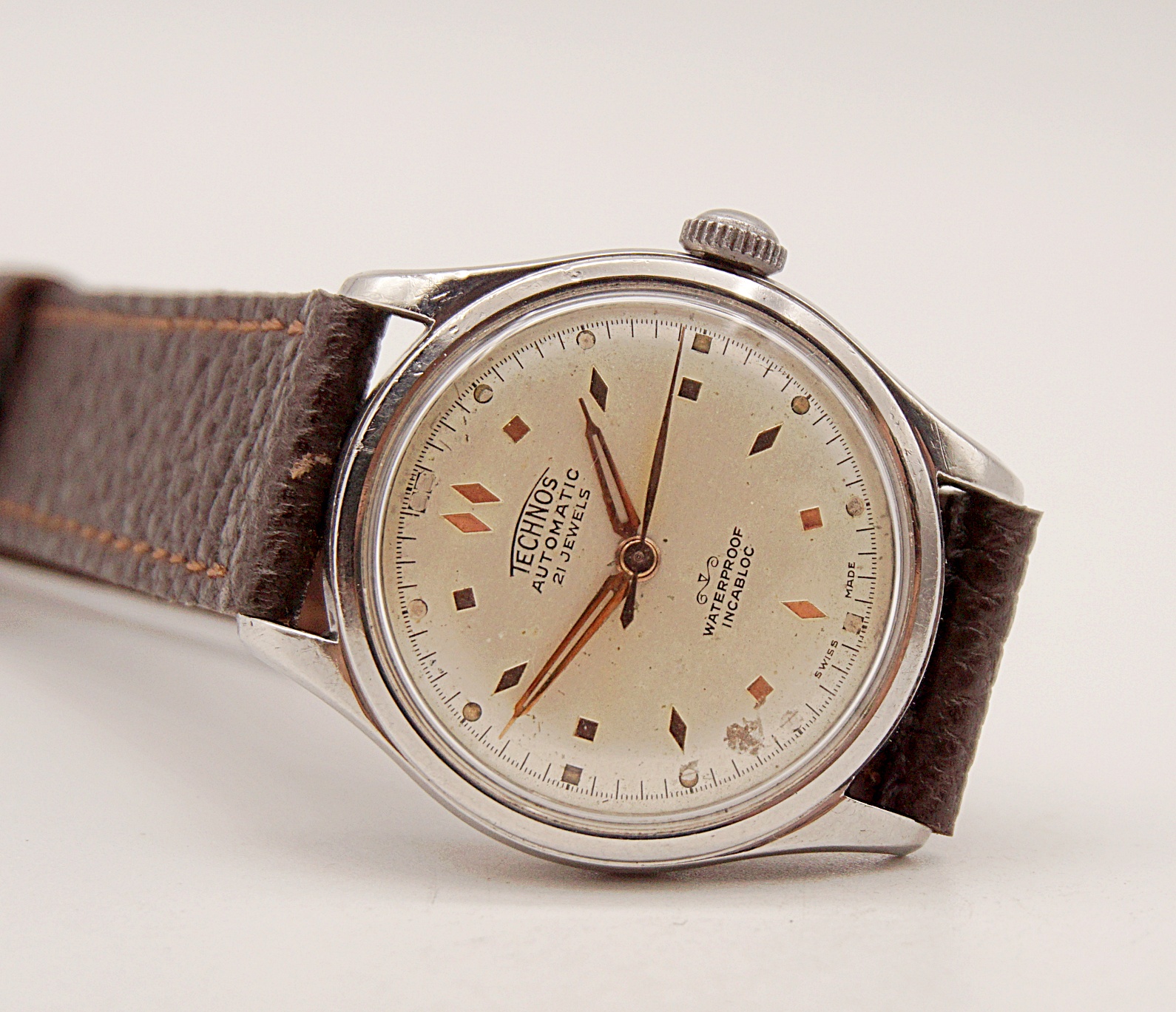 นาฬิกาเก่า TECHNOS ออโตเมติก