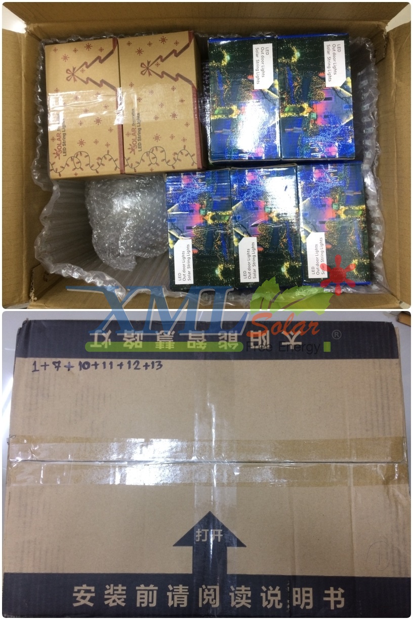 ไฟกระพริบโซล่าเซลล์ รูป หยดน้ำ 30 ชิ้น (เเสง : เหลืองวอมไวท์)