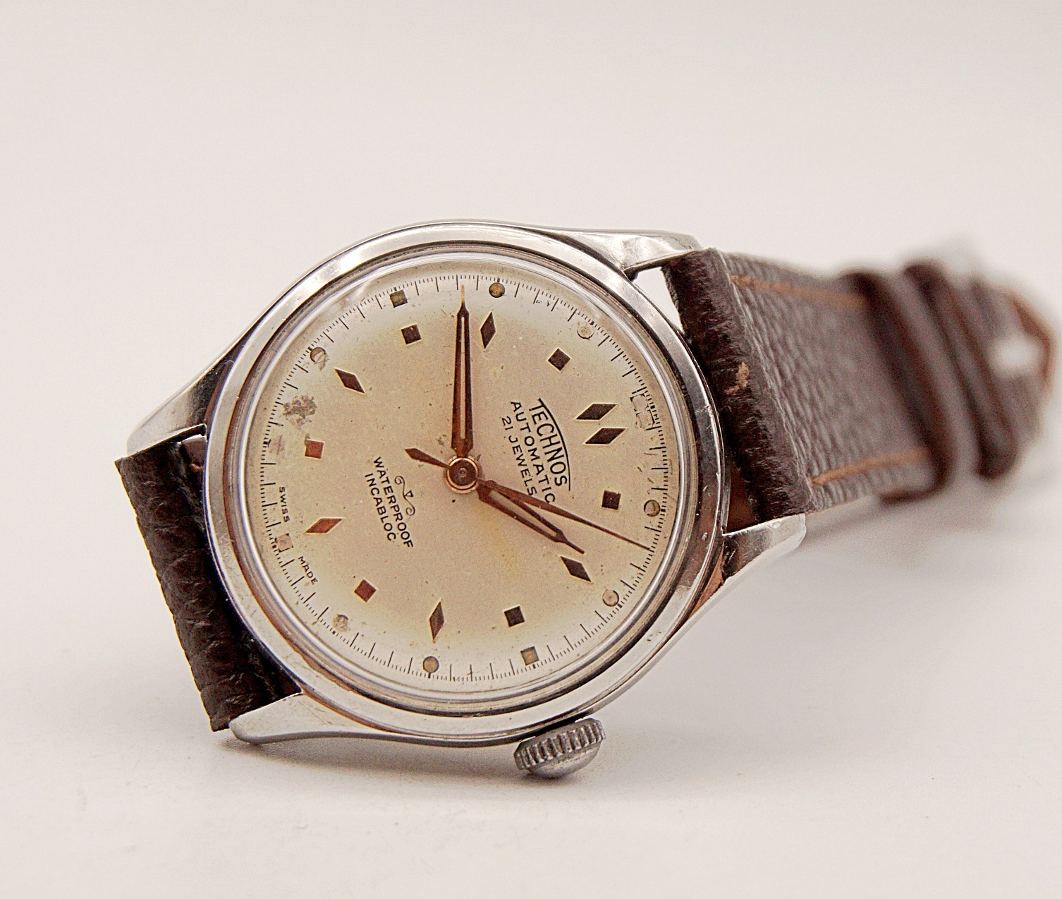 นาฬิกาเก่า TECHNOS ออโตเมติก