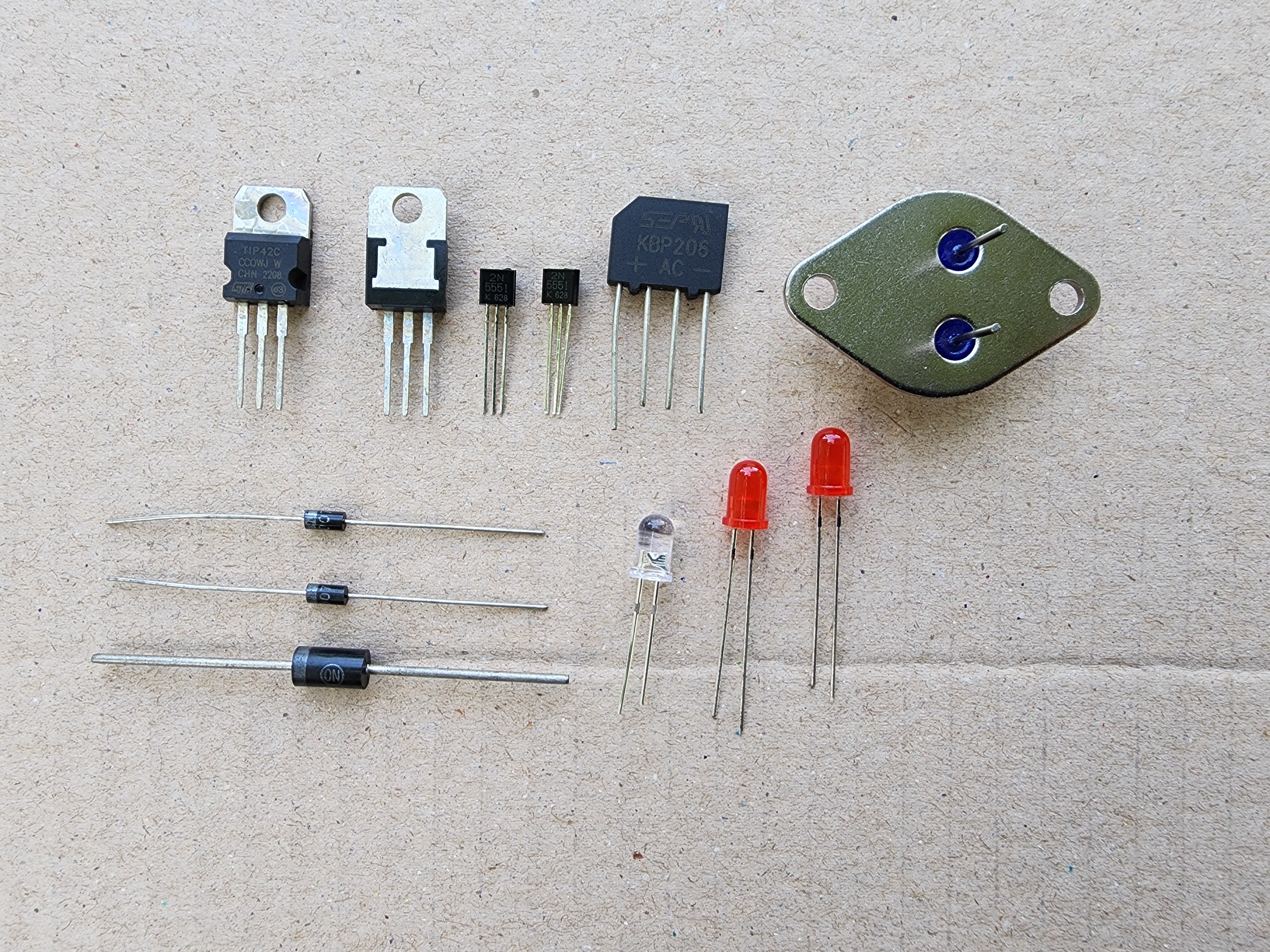 electronics components name example on PCB basic electronics components