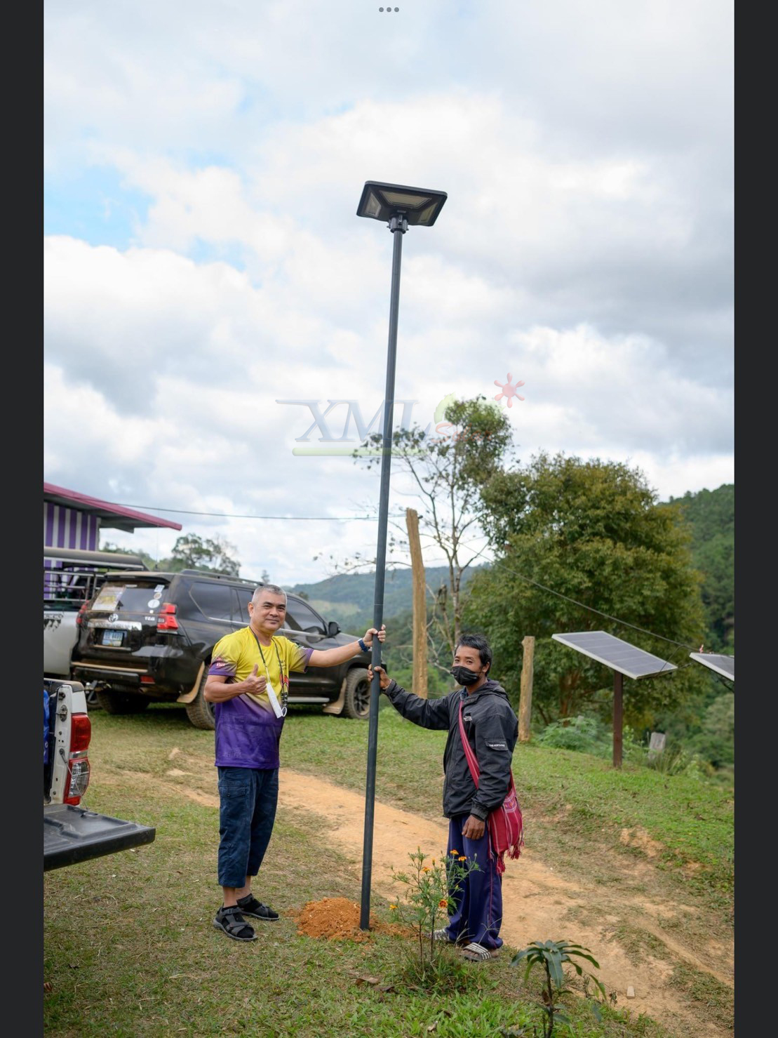 โคมไฟ UFO ทรงสี่เหลี่ยม รุ่น Modi x XML + ระบบ Motion รุ่น 300w (เปิดได้ 3 แสง)