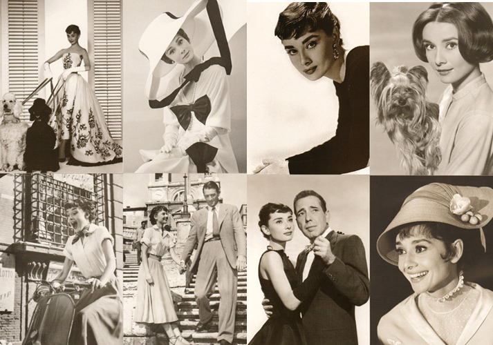 โปสการ์ด Audrey Hepburn ภาพขาวดำ 32 ใบ