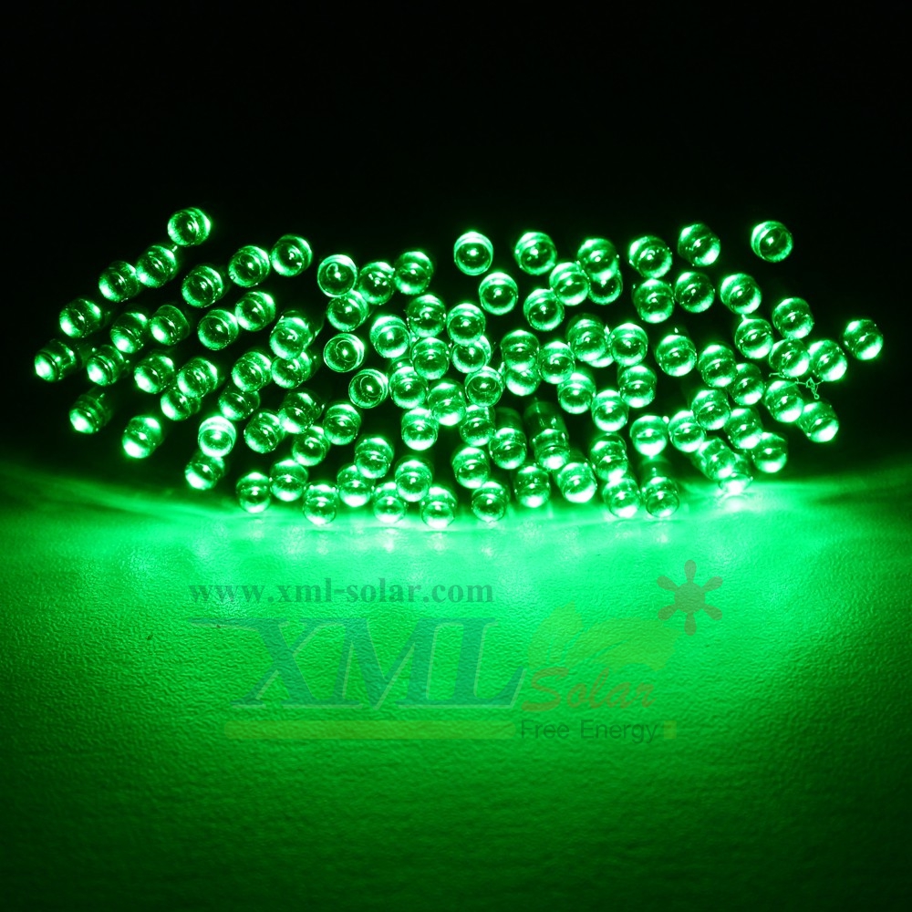 ไฟกระพริบโซล่าเซลล์ 200 LED (8 ฟังก์ชั่น) (เเสง : สีเขียว)