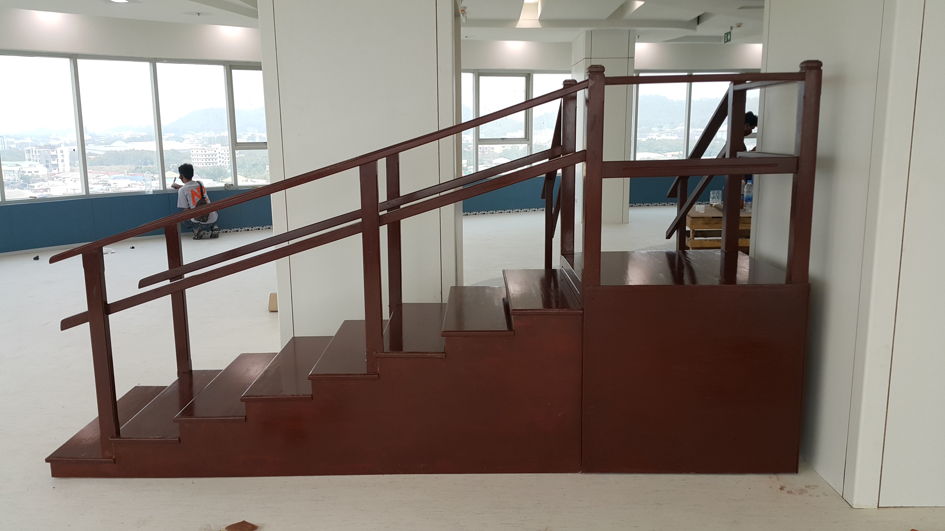บันไดเข้ามุม (Corner Style Staircase)