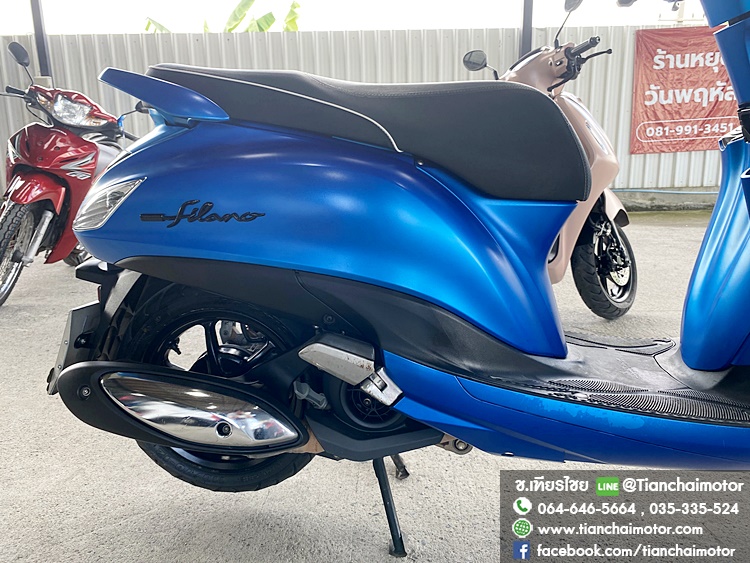 ★ดาวน์3,500★GRAND FILANO ปี 66 สีน้ำเงิน เครื่องเดิมแน่น ขับขี่นิ่มๆ ยูบ็อกใหญ่ ชุดสีสวยเป๊ะ เครื่องดี ศูนย์ดี ราคา 49,900