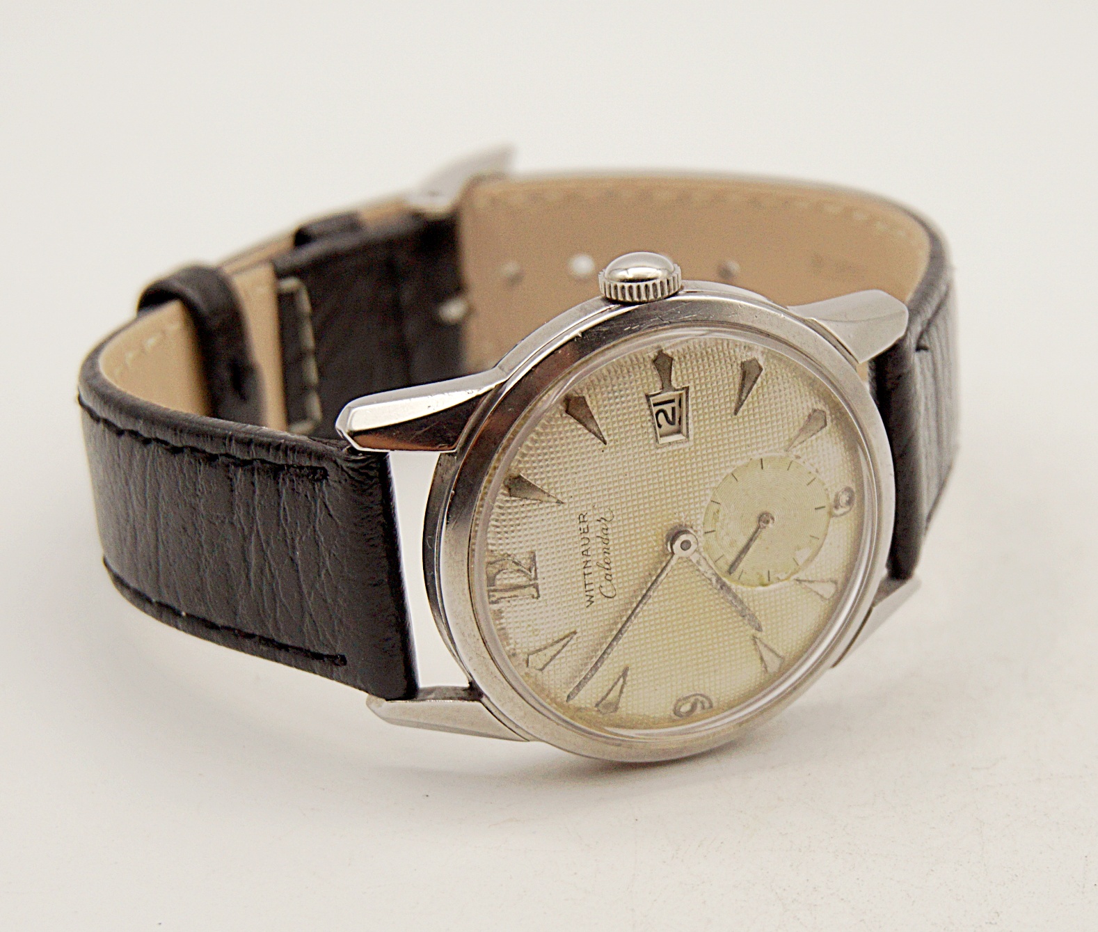 นาฬิกาเก่า WITTNAUER BY LONGINES ไขลานสองเข็มครึ่ง