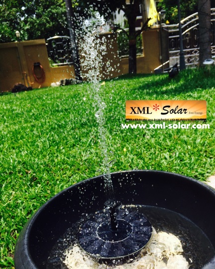 Fountain with solar energy (Circle shape)