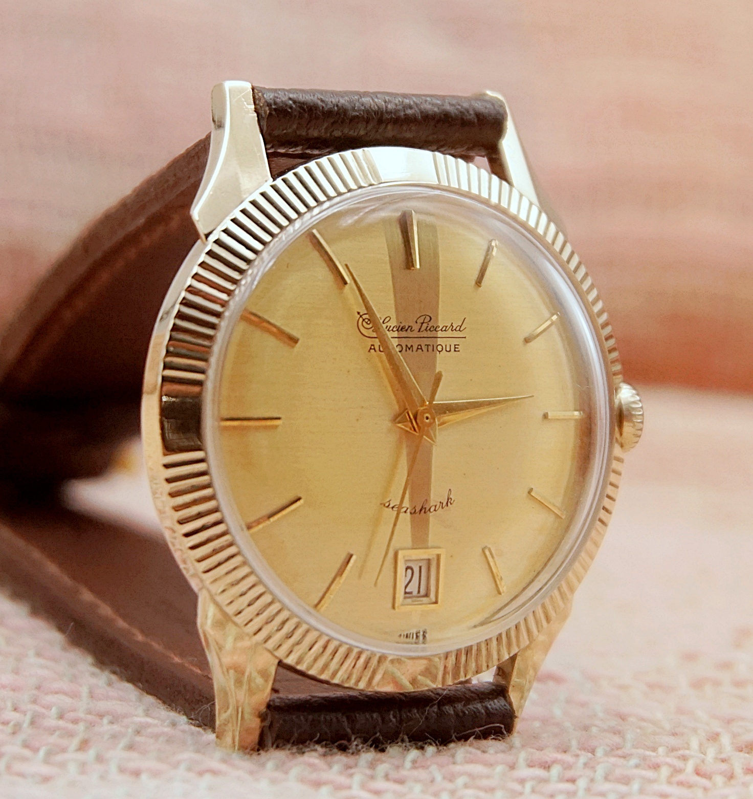 นาฬิกาเก่า LUCIEN PICCARD ออโตเมติก
