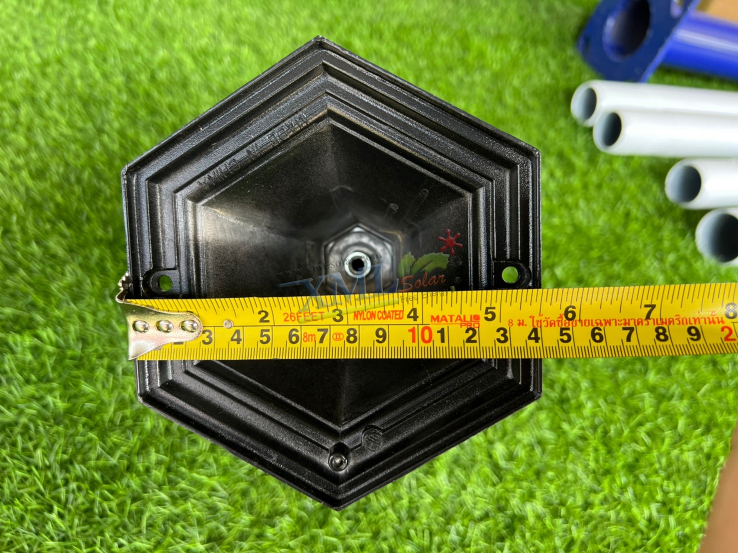 หัวเสาทรงยุโรป ไซต์ใหญ่ (สีทอง) เปิดได้ 2 แสง