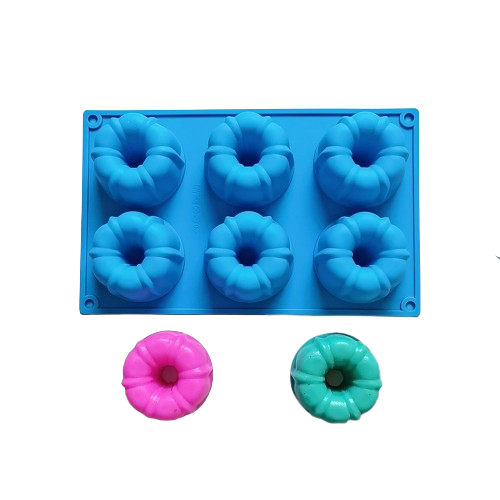 แม่พิมพ์ซิลิโคน พิมพ์ขนม พิมพ์วุ้น พิมพ์สบู่ รูปมงกุฏ 6 ช่อง