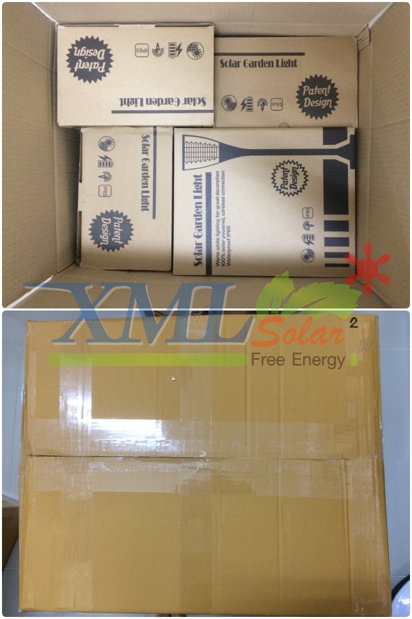 ไฟตั้งพื้นสนามโซล่าเซลล์ ทรงถ้วย (เเสง : เหลืองวอมไวท์)(1 แถม 1)