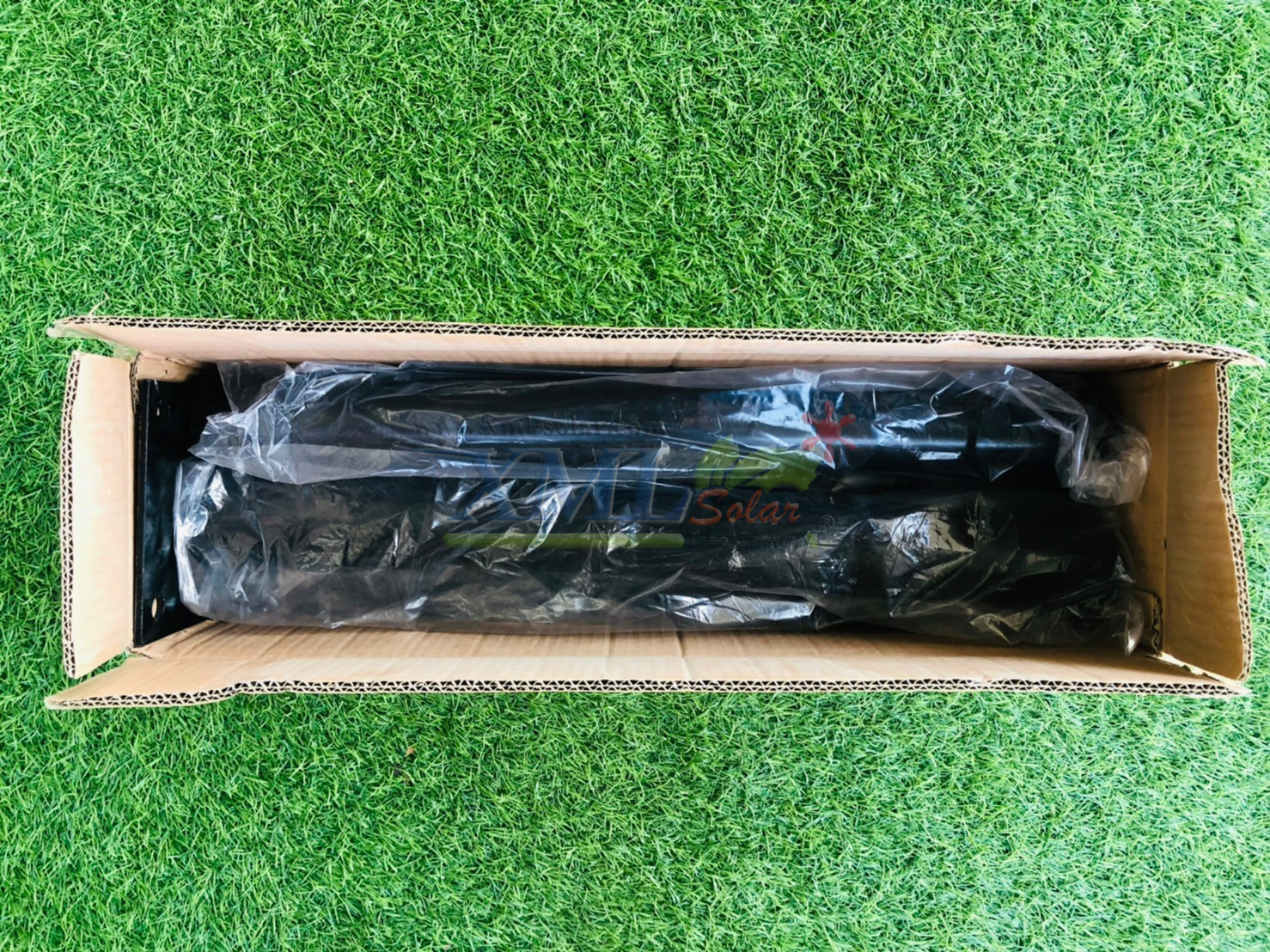 เสาไฟสนาม เหล็กพ่นสีดำ สูง 2.6 เมตร (ปลาย 2 นิ้ว)