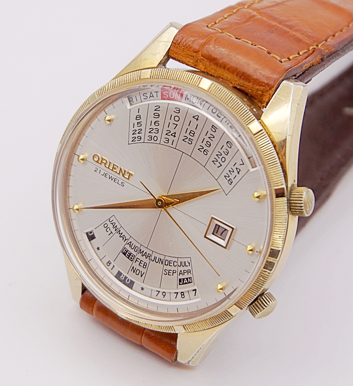 นาฬิกาเก่า ORIENT ไขลานพร้อมปฎิทิน
