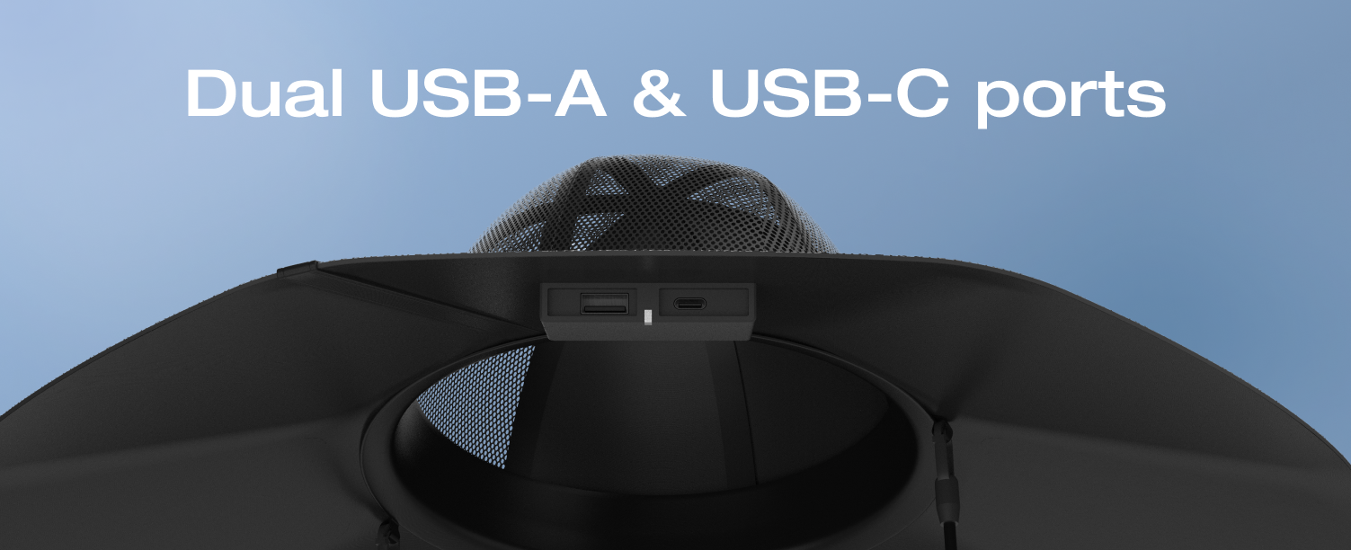 หมวกโซล่าเซลล์ รุ่น POWER HAT