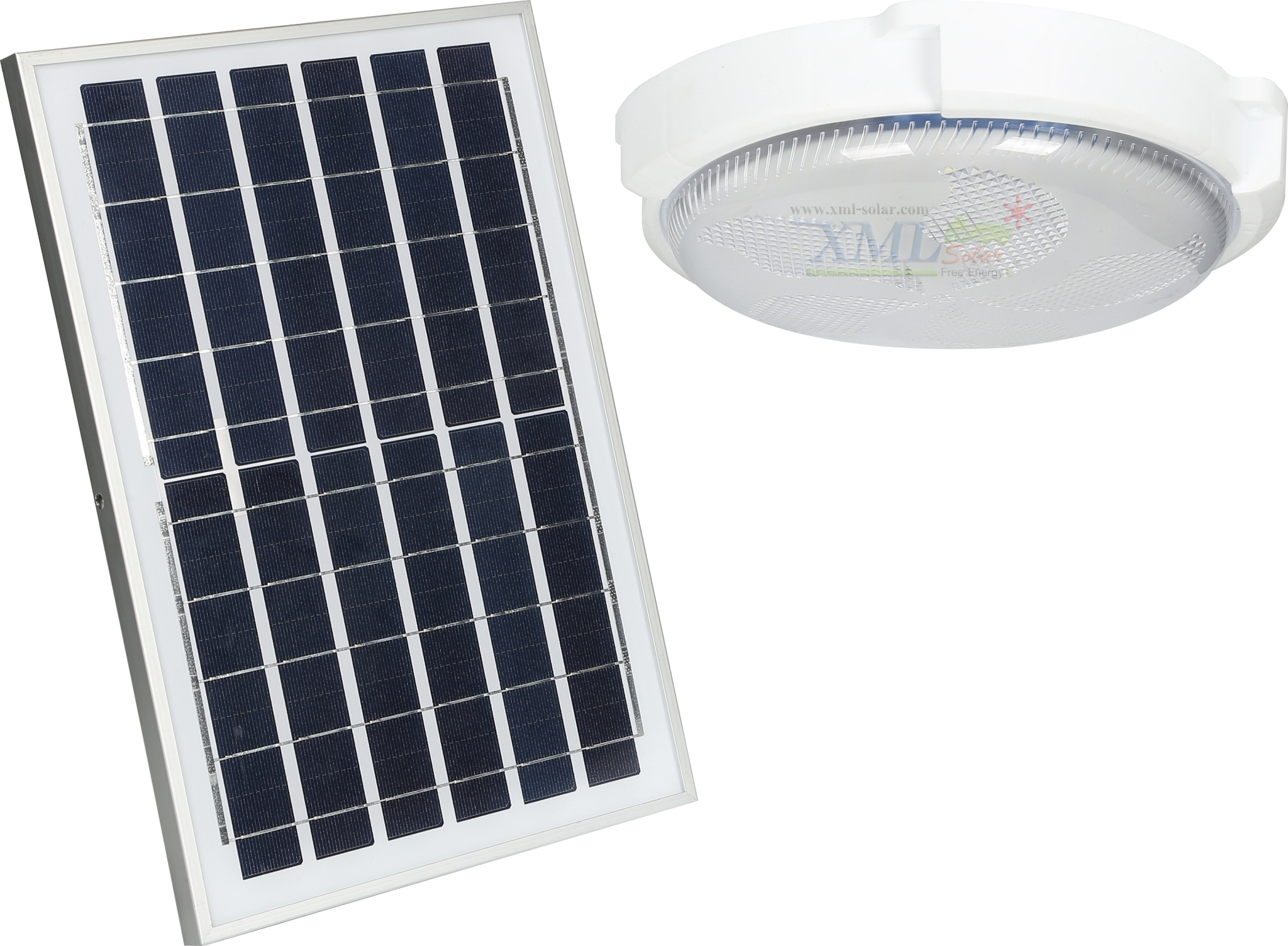 โคมไฟซาลาเปาโซล่าเซลล์ ติดเพดาน-ผนัง รุ่น 80W. (แสงขาว)