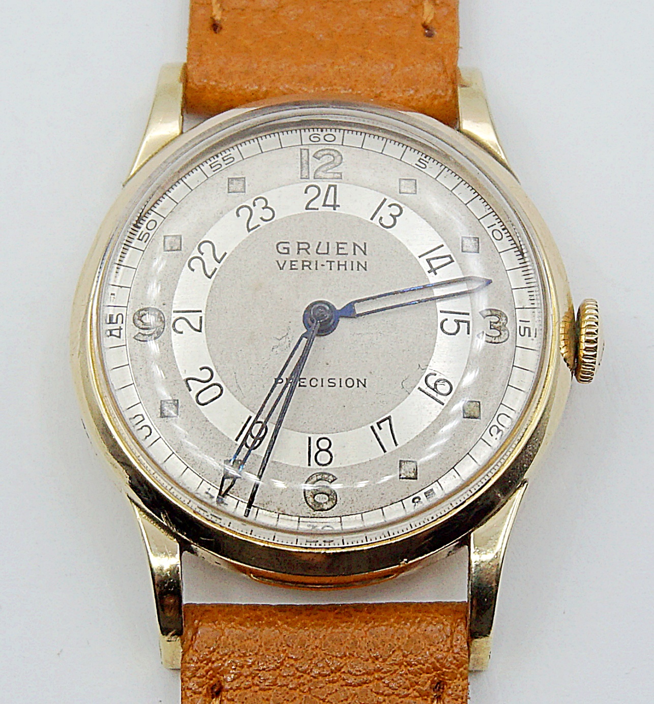 นาฬิกาเก่า GRUEN PAN AM ไขลาน