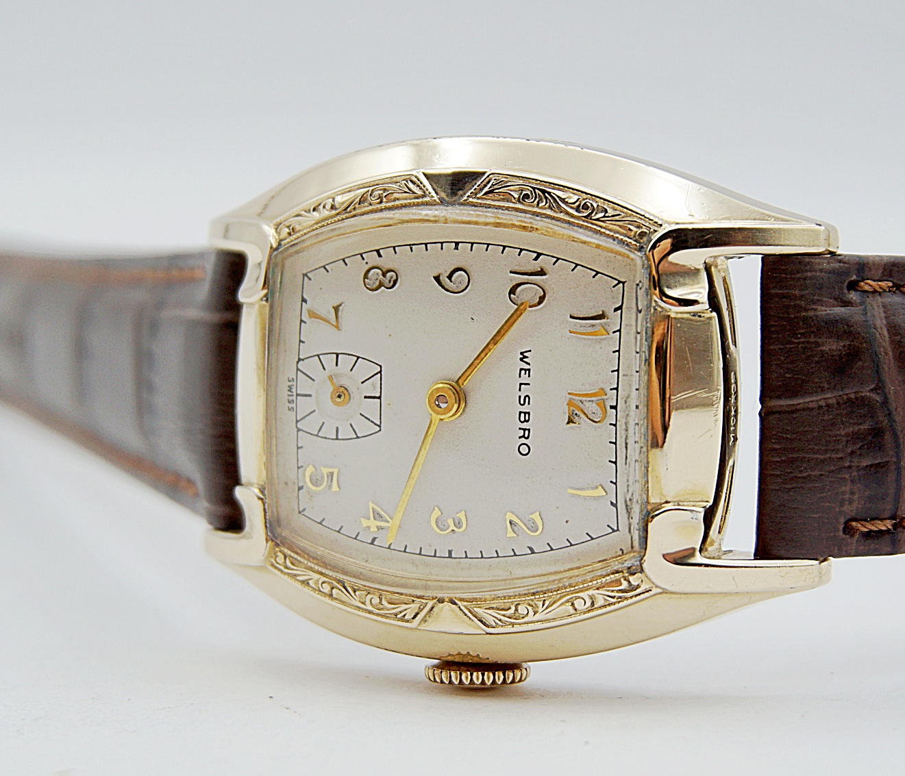 นาฬิกาเก่า WELSBRO ไขลานสองเข็มครึ่ง