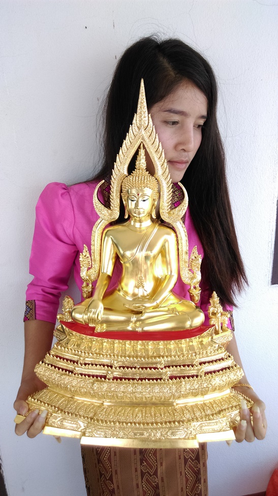 พระบูชา พระพุทธชินราช รุ่น 656 ปี บารมีเทพตาปะขาว หน้าตัก 9 นิ้ว เนื้อทองเหลือง ลงรัก ปิดทองแท้ รหัส0149