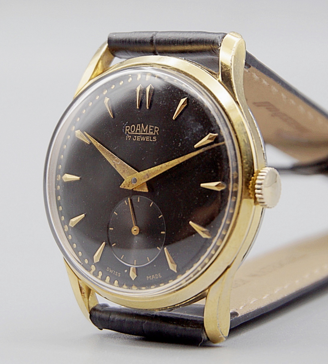 นาฬิกาเก่า ROAMER ไขลานสองเข็มครึ่ง