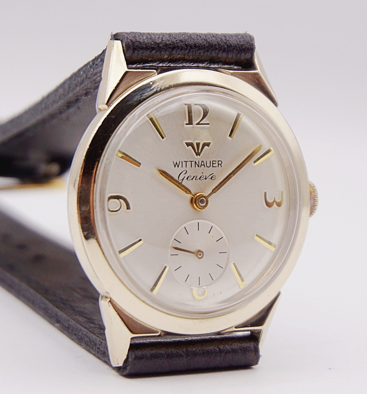 นาฬิกาเก่า WITTNAUER BY LONGINES ไขลานสองเข็มครึ่ง