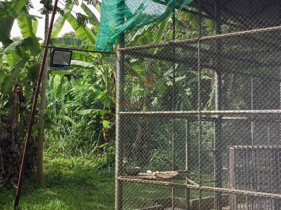 ไฟสปอตไลท์โซล่าเซลล์ 200 Watt กล่องสีน้ำตาล (เปิดได้ 3 แสง)