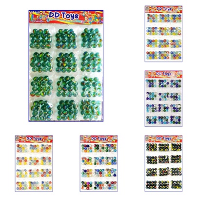 ลูกแก้ว ชนิด แผง ขนาด 16มิล บรรจุ 1แผง/12ถุง มีหลายแบบให้เลือก