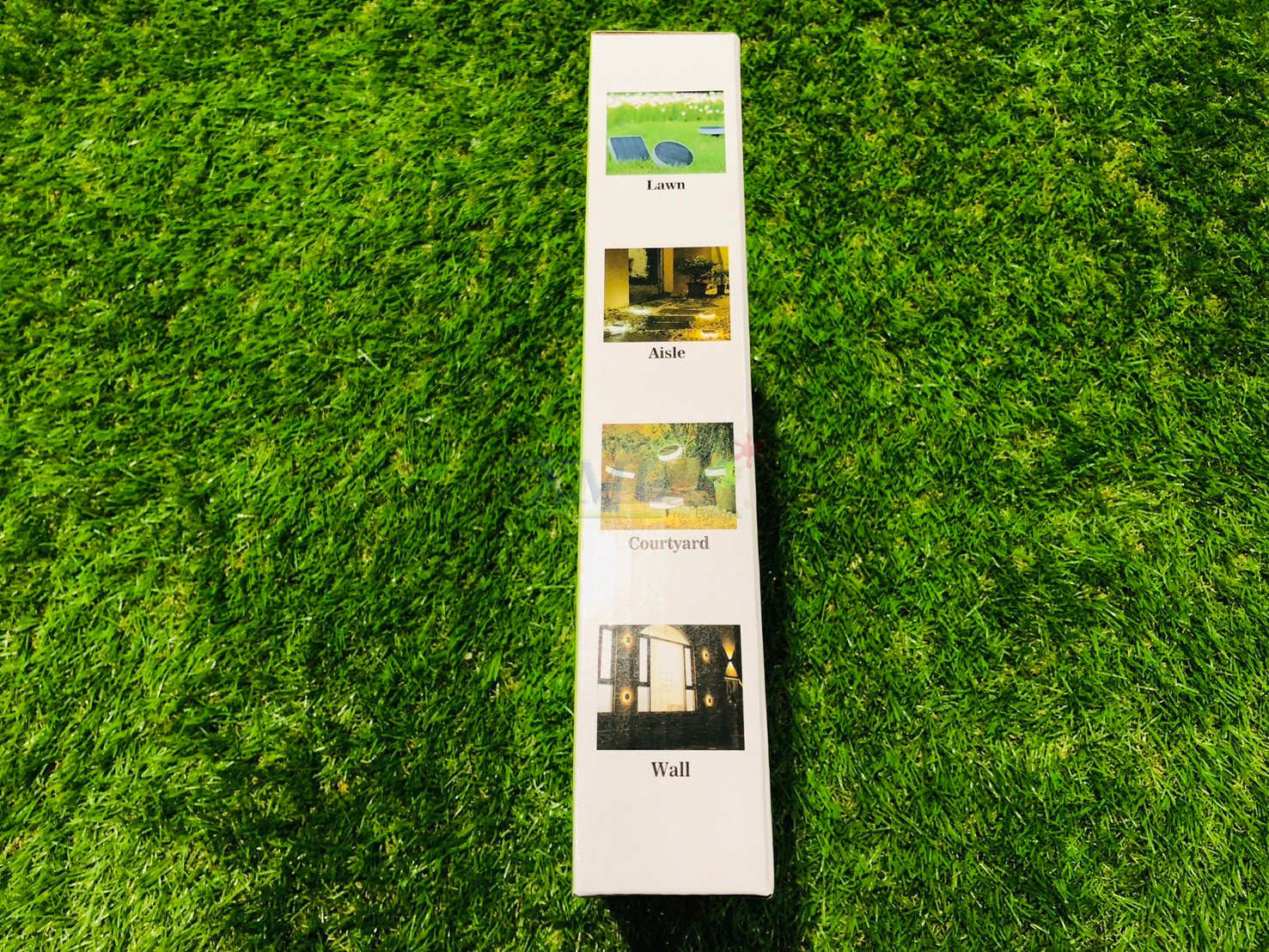 โคมไฟฝังพื้นโซล่าเซลล์ ทรงเหลี่ยม รุ่น DPD-0545 (แสงขาว + เหลืองวอมไวท์)