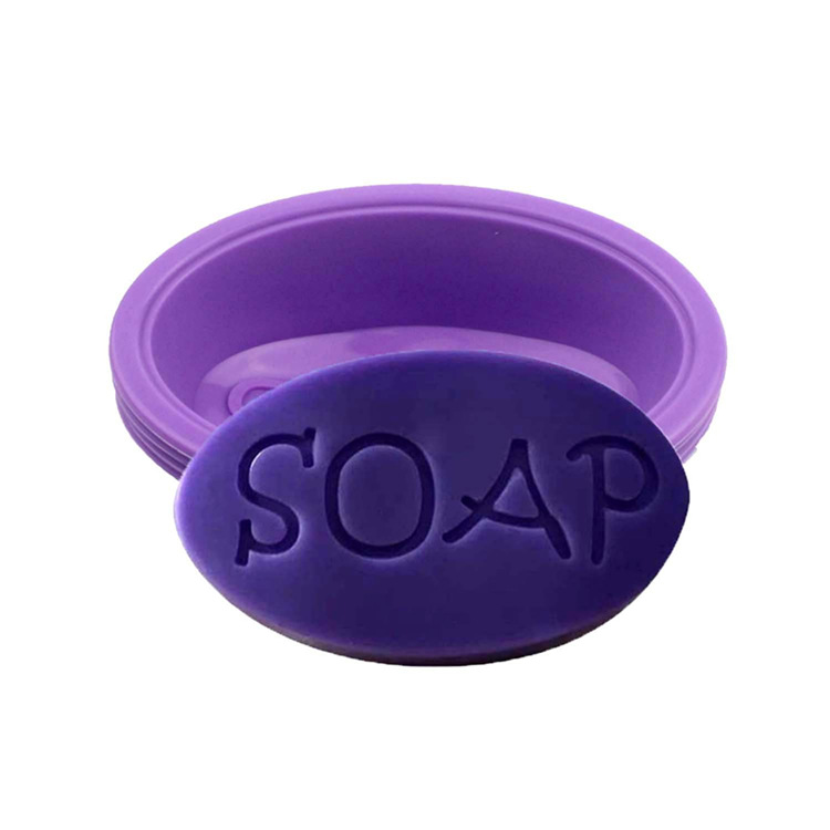 โมล(Mold) แม่พิมพ์ซิลิโคน ทำวุ้น ขนม สบู่ งานdiy รูปวงรี soap (50 G.) (6 ชิ้น/แพ็ค)