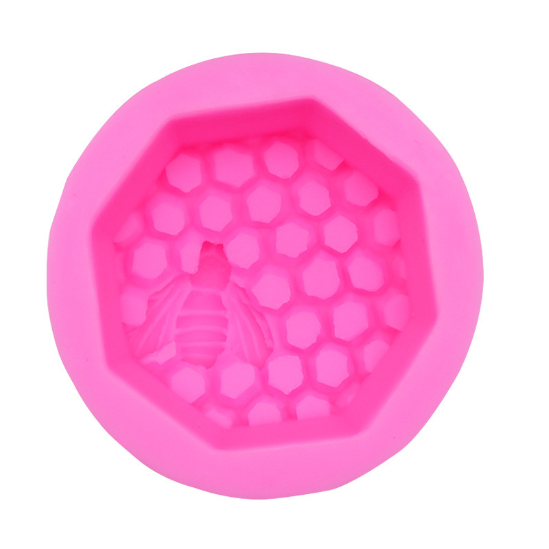 แม่พิมพ์ซิลิโคน พิมพ์สบู่ พิมพ์วุ้น พิมพ์ขนม รูปรังผึ้ง 1 ชิ้น (70 G.)