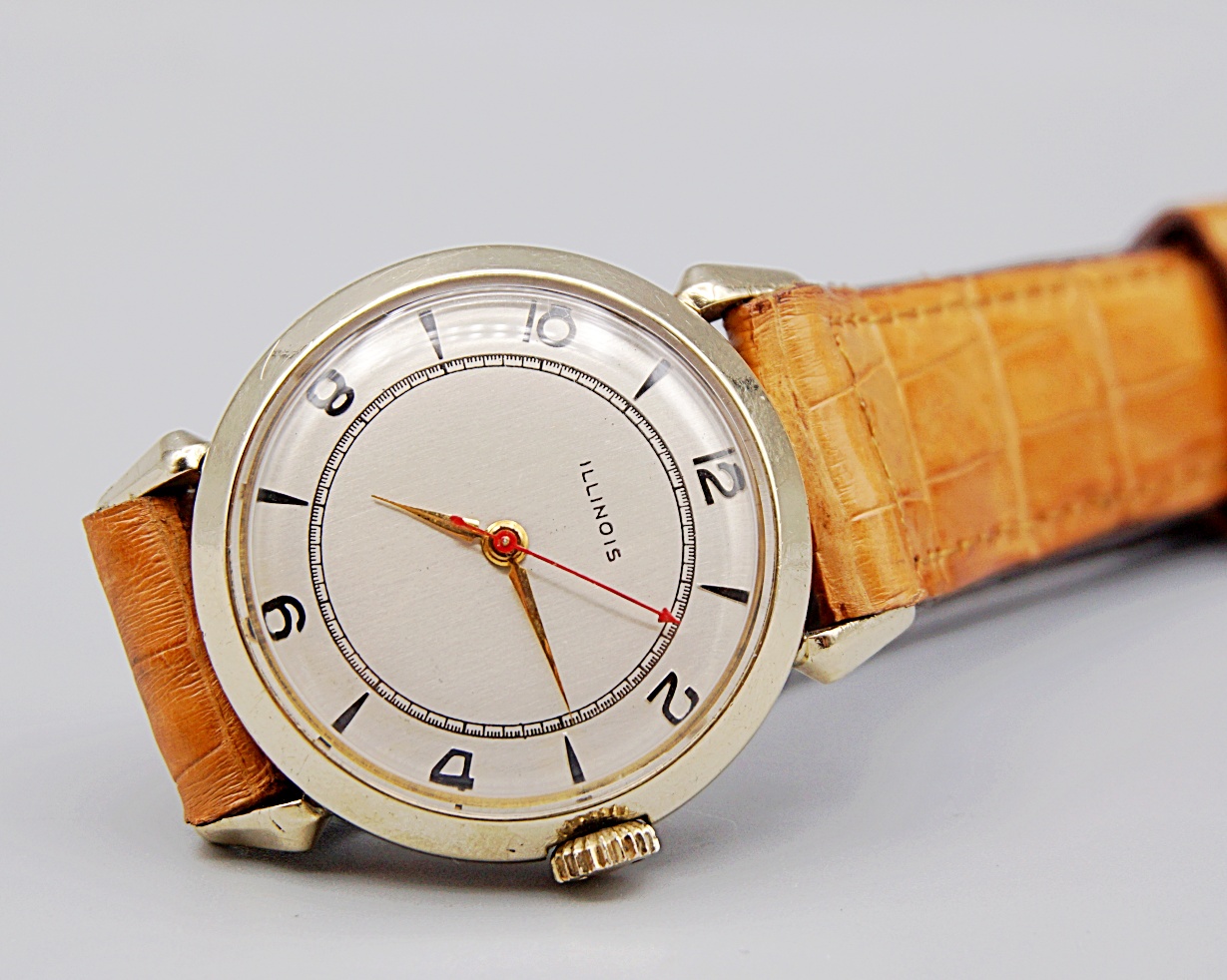 นาฬิกาเก่า ILLINOIS ออโตเมติก