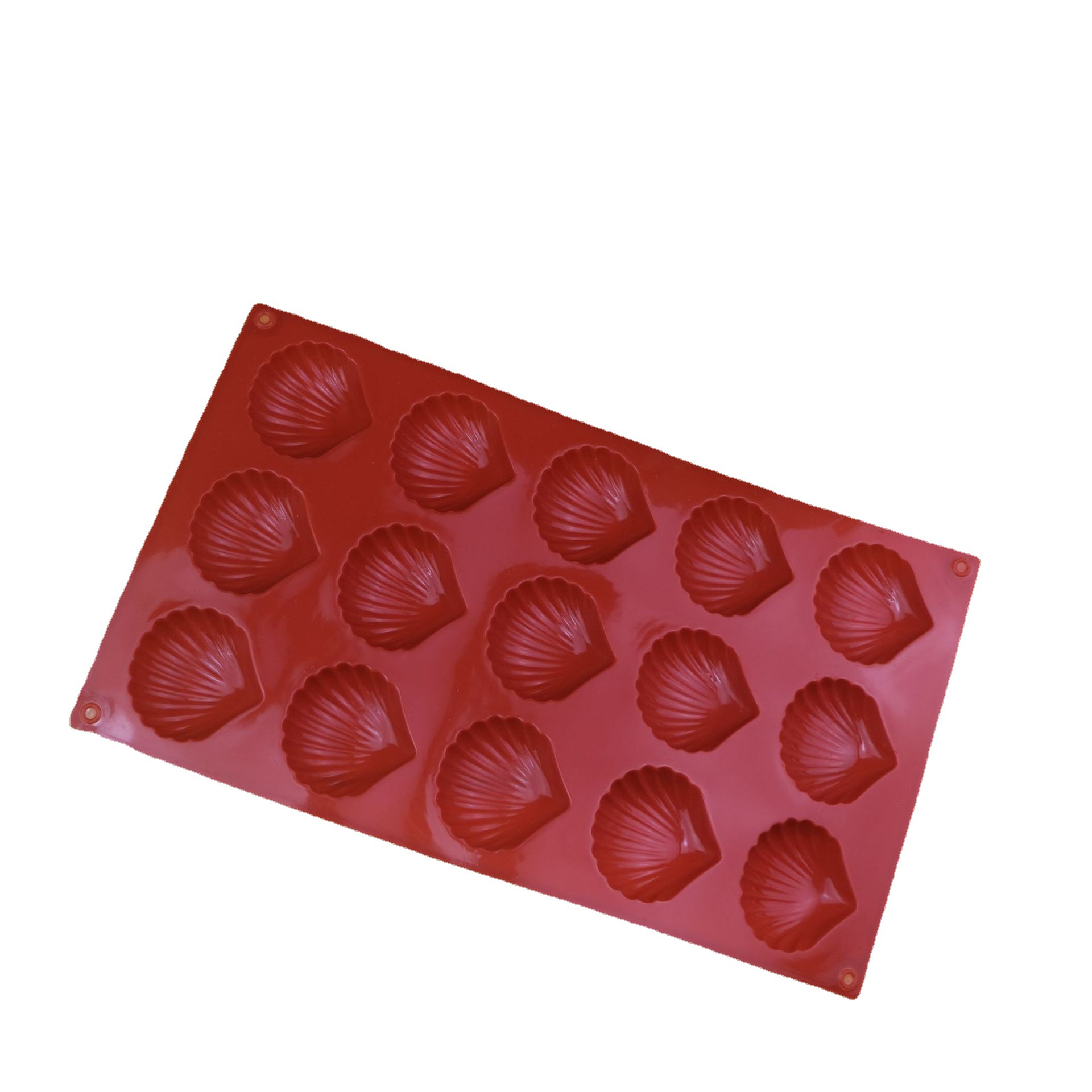 แม่พิมพ์ซิลิโคน พิมพ์สบู่ พิมพ์วุ้น พิมพ์ขนม รูปเปลือกหอย 15 ช่อง (น้ำหนักสบู่ 15 กรัม)