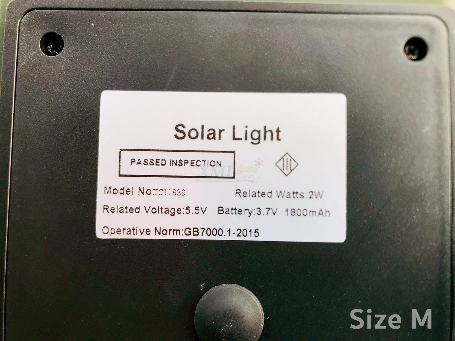 โคมไฟตั้งพื้นโซล่าเซลล์ รุ่น TC-11838 (แสงขาว + เหลืองวอมไวท์)