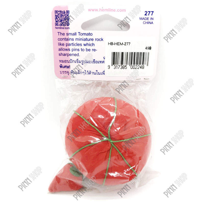 หมอนเข็มรูปมะเขือเทศ