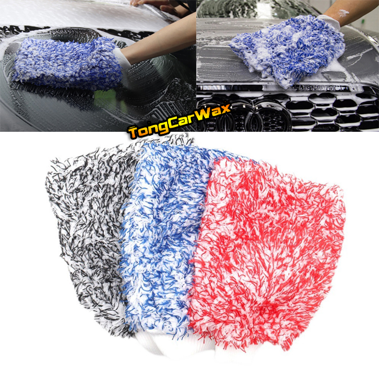ถุงมือล้างรถไมโครไฟเบอร์ - Microfiber Wash Mitt