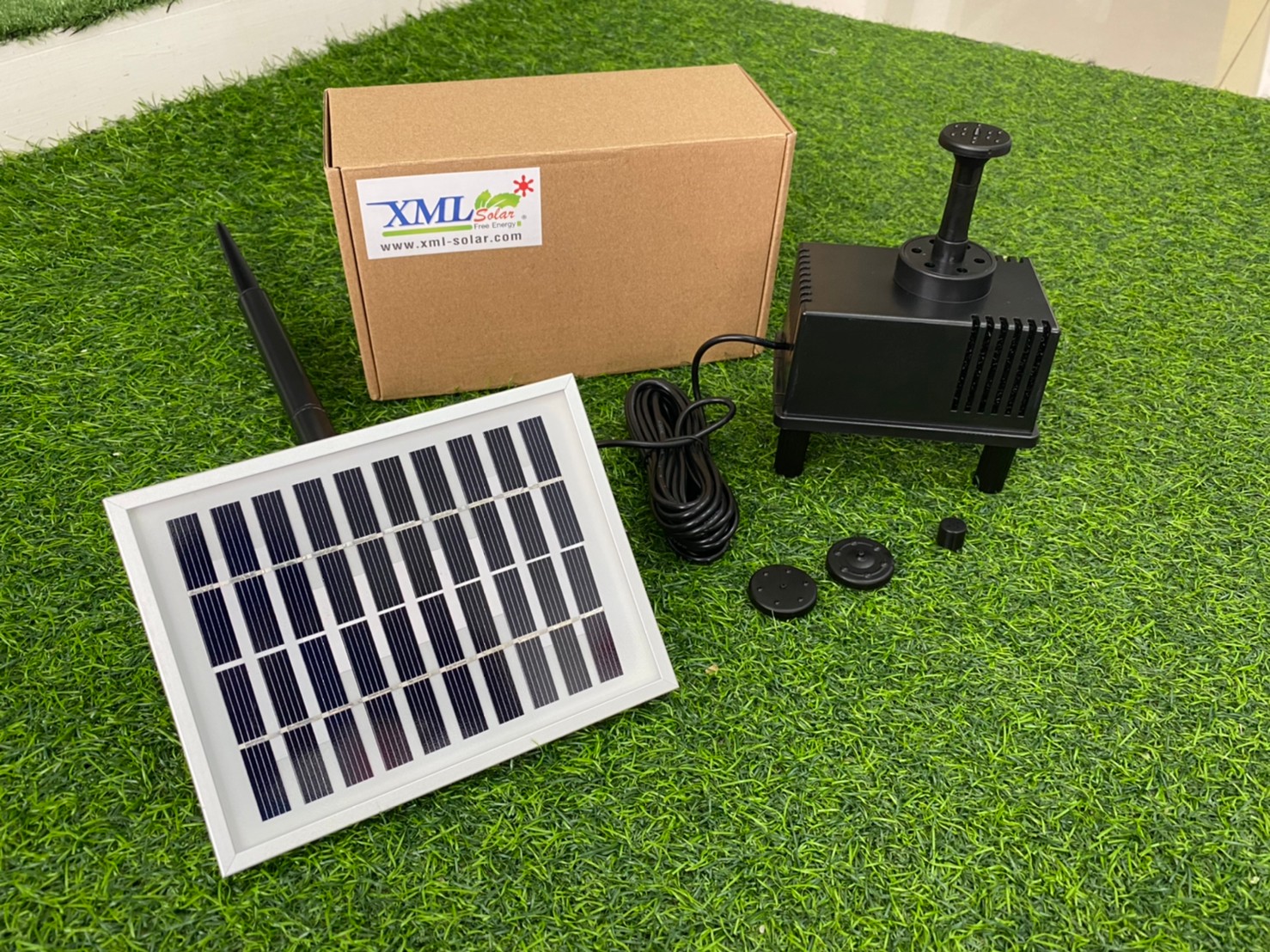 น้ำพุพลังเเสงอาทิตย์ (รุ่น เเผงเเยก) -ไซส์เล็ก (ขนาดแผงโซล่าเซลล์)