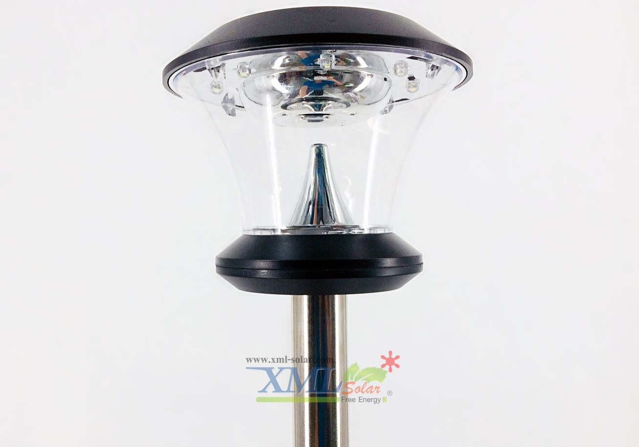 ไฟปักสนามโซล่าเซลล์ 8 Super SMD LED (แบบกลม) สูง 80 ซม. (เเสง : ขาว)
