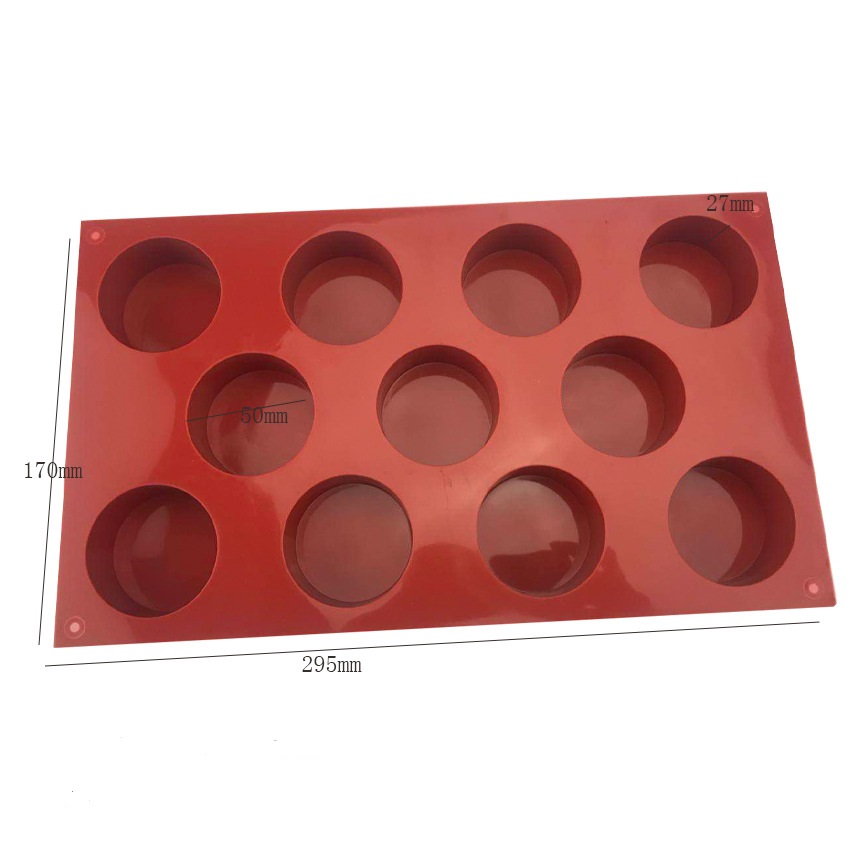 โมล(mold) แม่พิมพ์ซิลิโคน ทำวุ้น ขนม สบู่ งานdiy ทรงกลม 11 ช่อง (25 G.)