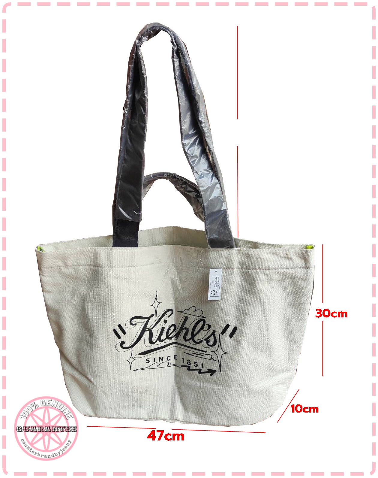 KIEHL'S Canvas Tote Bag (พร้อมส่ง)