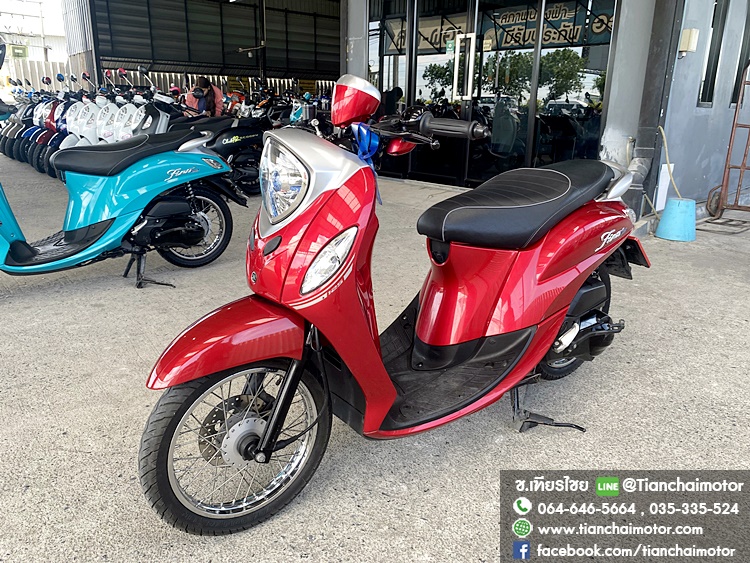 ★ดาวน์3,500★FINO ปี66 สีแดงสุดฮิต วิ่งเพียง 9000 กิโล ชุดสีสวยรอบคัน เครื่องเดิมดี เครื่องดี ศูนย์ดี ประหยัดน้ำมัน ราคา 40,900