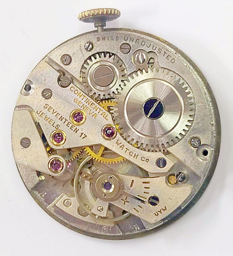 นาฬิกาเก่า CONTINENTAL ไขลานสองเข็มครึ่ง