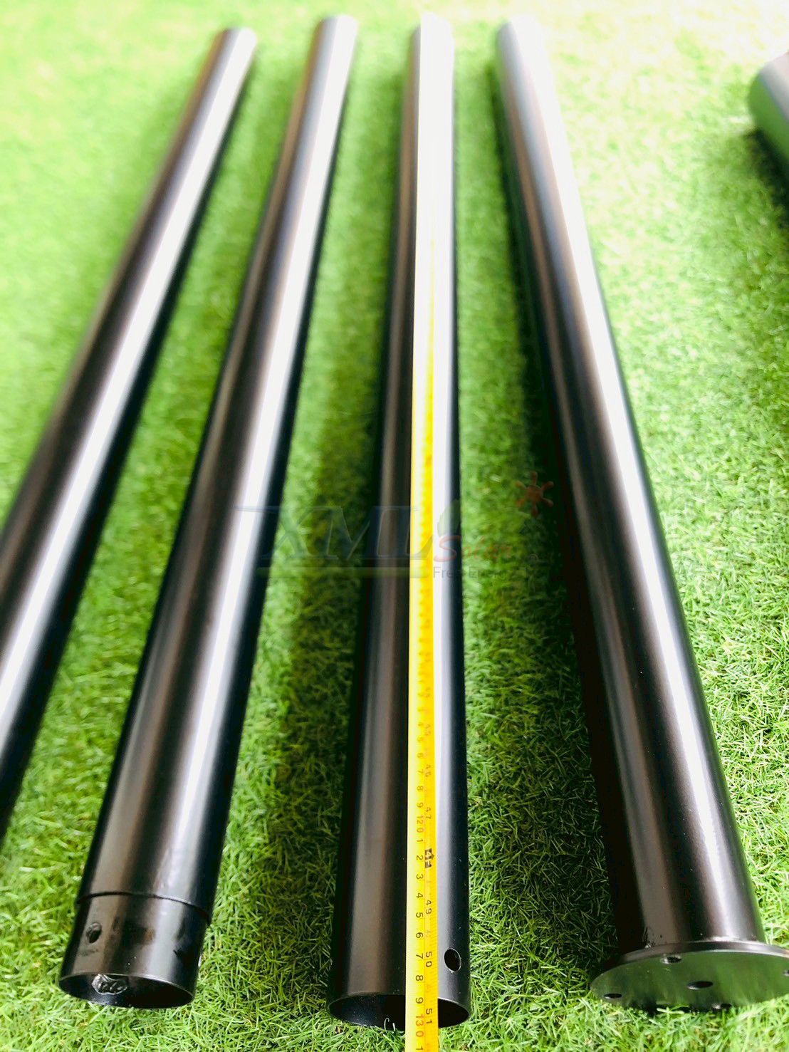 เสาไฟสนาม สีดำ สูง 6 เมตร (ปลาย 3 นิ้ว)