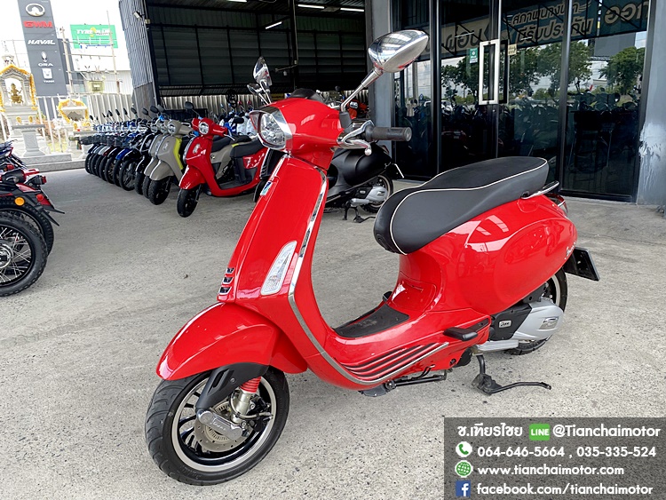 ★ฟรีดาวน์★VESPA SPRINT 125 I GET ABS ปี67 สีแดงสด ไมล์วิ่งน้อย เครื่องแน่นๆ ชุดสีสวยเวอร์ เครื่องดี ศูนย์ดี ราคา 77,500
