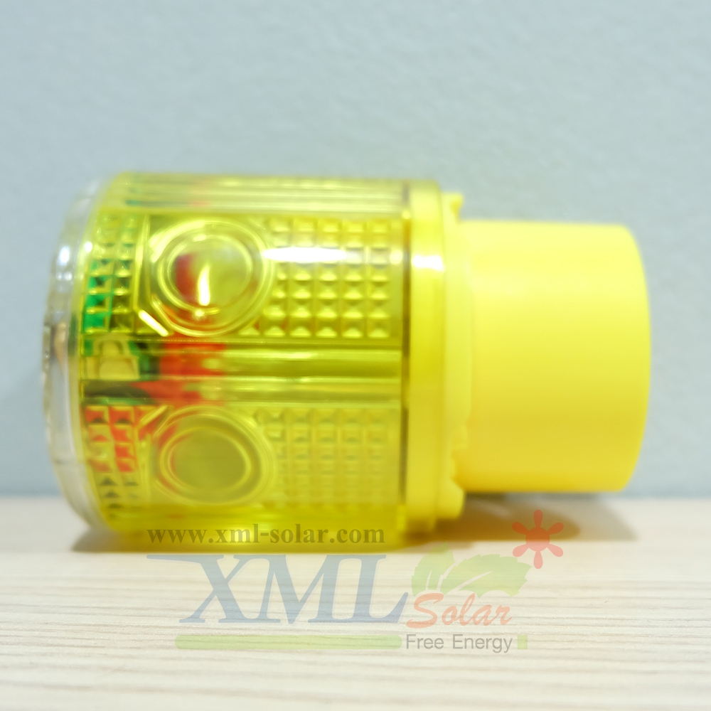 ไฟเตือนกรวยจราจร ฉุกเฉิน พลังงานเเสงอาทิตย์ (เเสง : สีเหลือง)