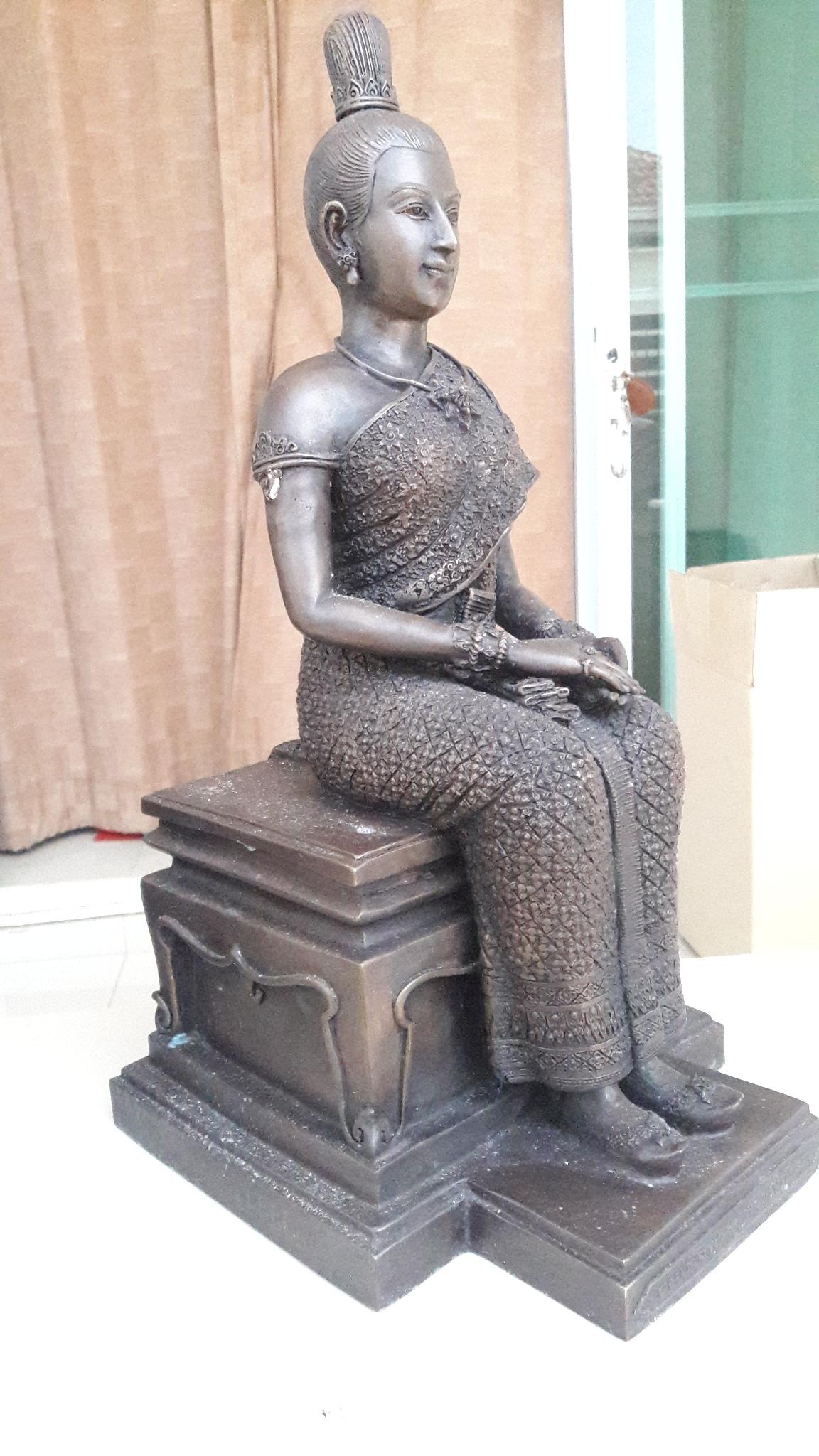 รูปหล่อพระสุพรรณกัลยาหรือพระสุพรรณกัลยาวัดจัน พิษณุโลก รหัส 00135